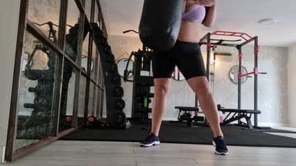 Sunny Loveli: Stepmommy playing in gym show outdoors big boobs