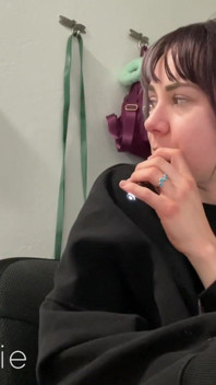 Trying not to get caught smoking at work!
