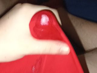 Pee_Boy25: 28 pulchny chłopak orgazm w czerwonych bokserach