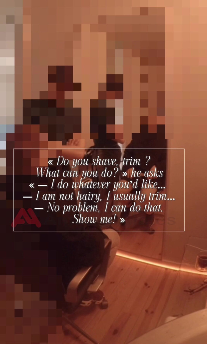 AmateurBoysPissing: 親密な理髪店:ストレートクライアントの予期せぬサービス ― フルバージョン