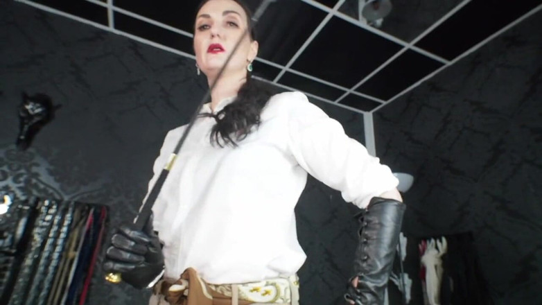 Lady Victoria Valente: JOI game for my stable boy: kiss my jodhpurs ass...