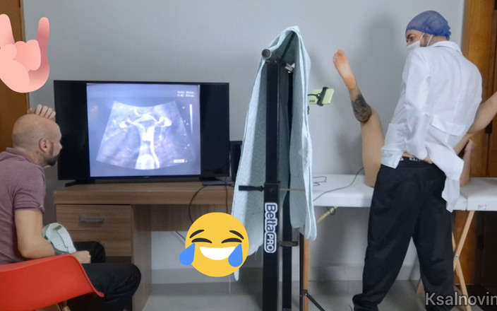 ksalnovinhos: Manželka na ultrazvuku s manželem.