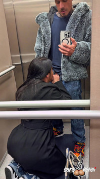 Deeptroath, Fuck Hard, Squirt and Cum Face in the Elevator with Chris Diamond