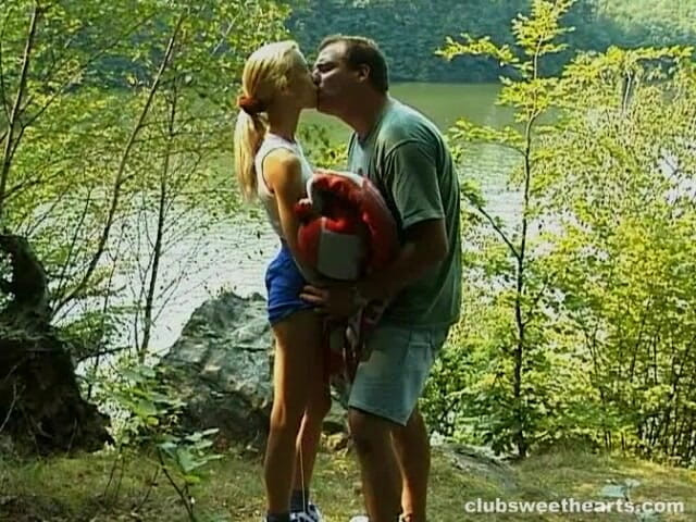 SkinnySweetHearts: Debbie Gets Fucked at the Side of the River