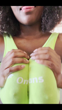 Preggo Lady Spit on Her Tits and Sucks on Them for You