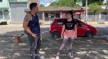 Real homemade porn: Big-assed Colombian Anal Sex with a Stranger in a Public...
