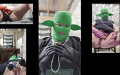 Gblnmmmy Sludgecore Compilation Masked BBW MILF Solo Fingering Squirtfest