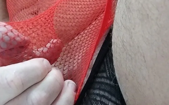 dragontrainer5: CD Teases in New Red and Black Lingerie