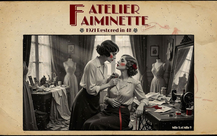 Vintage Erotic Archive: L'atelier Faiminette 1921 — редкий французский немый эротический фильм, восстановленный в 4K