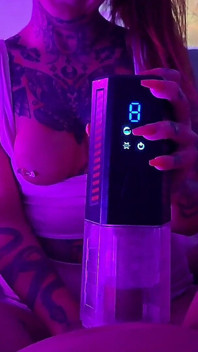 Girlfriend Helps Releive Boyfriend Using Cock Masturbator