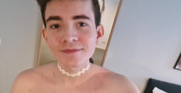 First Video of Many! I Love This Choker Haha, a Little Flower Boy... Tell Me What You Would Do to Me and My Pale Boi Butt... thumbnail