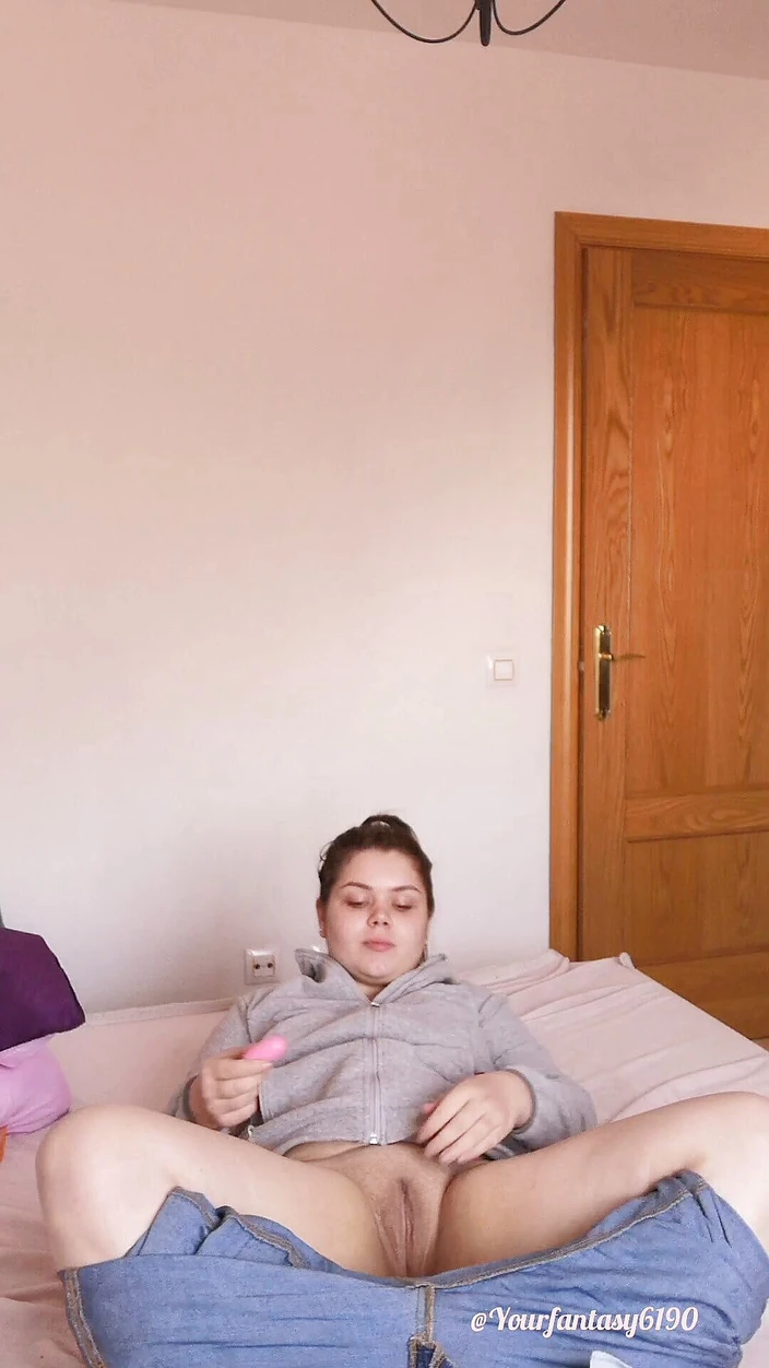 Your fantasy studio: Take garbage out with a toy in my pussy