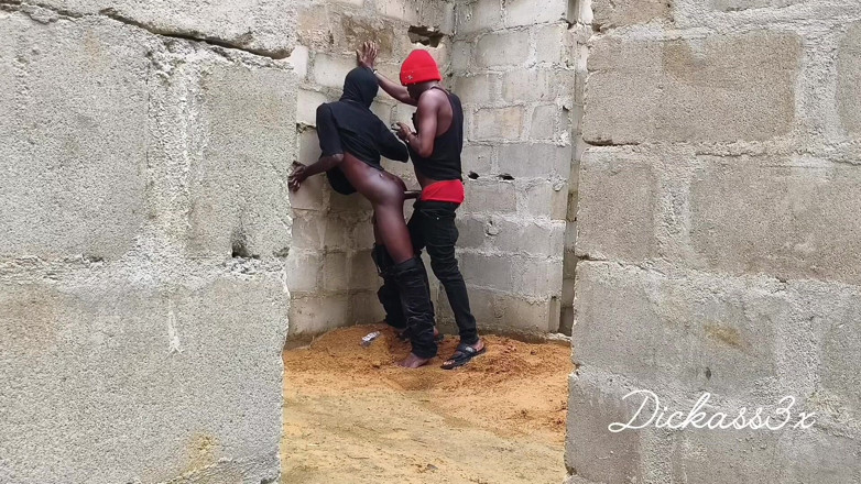 Dickass3x: Ébano Limo Cintura fue destrozada en la pared de un...