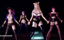3D-Hentai Games: ポップスターAhri Akali Evelynn Kaisa最高の無修正3Dストリップショー