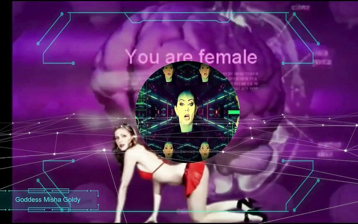 Goddess Misha Goldy: Sissybot aktivace! Už žádné mužské části těla a pocity!