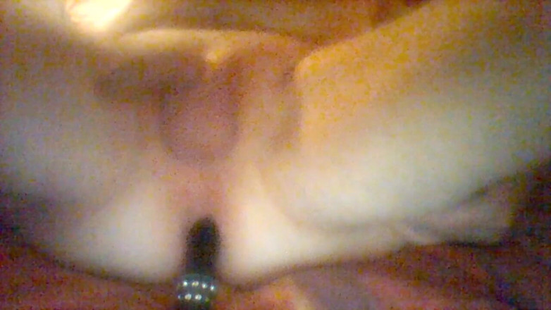 Pellefnatt: Masturbate my cock with dildo in ass