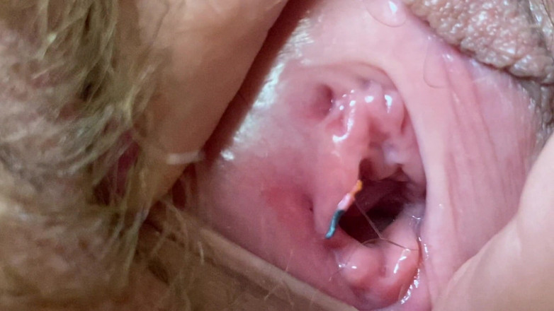 Cuteblonde666: Giganta fetiche video vagina peluda en primer plano extremo