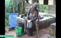 Checking Out My StepBrother's Wife Big Booty as She Does Laundry