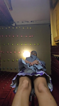 Giant Mia Stepping on You with Giant Feet Mia Niqab