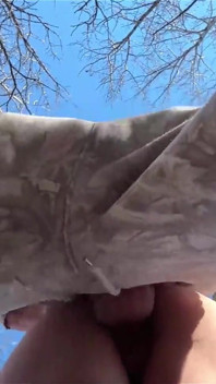 Fodida ao ar livre enquanto um drone nos observava