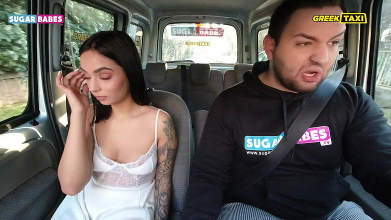 SugarBabesTV: Greek taxi: Sofia Pavlidi Double Tariff