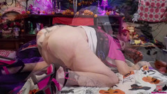 Sexy Sandra N Sir Christopher: Gruseliger oktober-buckeltag anal 2025