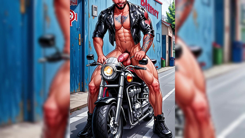 Erotic Man: Ai Biker homosexuella män bildspel