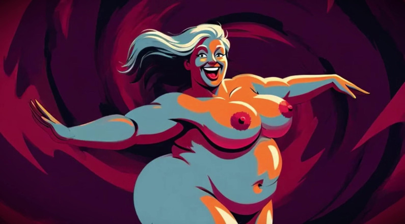 AI Porn: アイの柔らかい体が揺れる胸