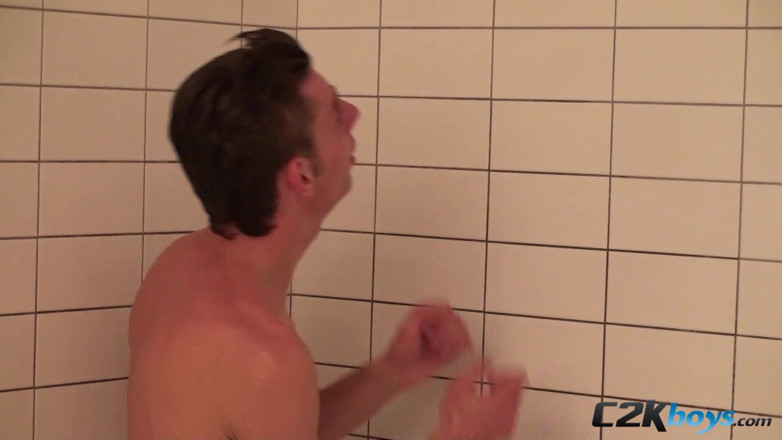 C2K Boys: Wolfgang teases twink ass and takes shower to clean off...