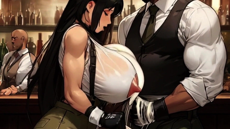 Spicy Toons: Qui a soif ? Tifa a du lait !