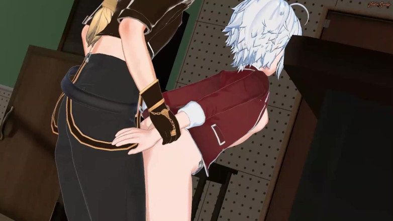 Hentai Smash: Fie Claussell gets fucked until she orgasms, gets a facial -...