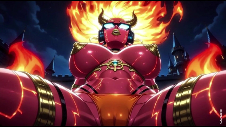 Hot girl dancing: 94. 불의 섹시한 포즈의 핫한 악마 (AI 애니메이션)