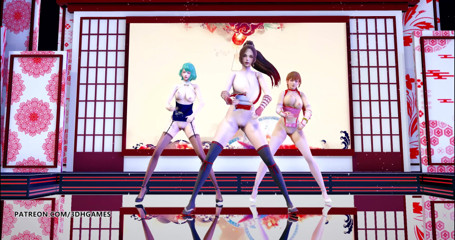 3D-Hentai Games: GigaReolEVO - Addiction striptease Mai Shiranui Tamaki Kasumi