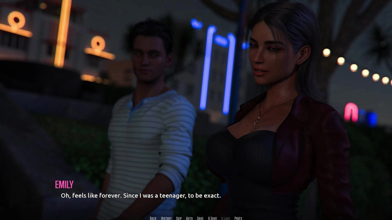 3D Cartoon Porn: Domino Beach 2: la fatiosa passeggiata notturna di jhon con Emily