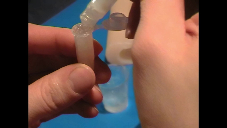 Mark Hannes: Fleshlight yatakta sikiş mastürbasyonu ve sperm bir bebek için