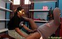 Machakaari: Тамильская девушка в платье-бикини играет с бойфрендом