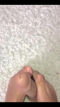 Meine Füße Berühren Sich Mit Dildo