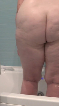 A Bathroom Camera Watches a Mature Wife. a Busty MILF Shaves Her Legs. PAWG.