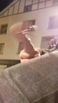 Flashing and Dripping Precum on a Public Bench