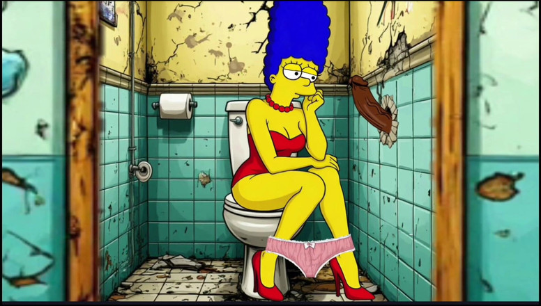 Octopussy Lovers Club: Compilation di moglie troie cornuta. Cartone animato, Parodia di Simpson