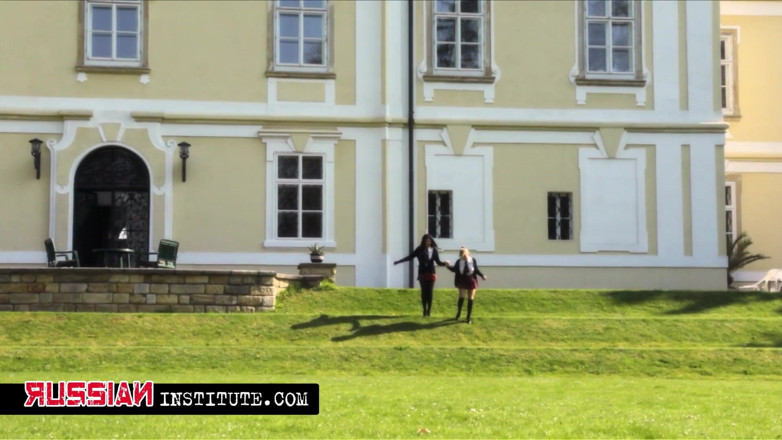 Russian Institute: Anna Polina and Nasta Zya have some fun with the...