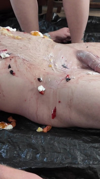 Maîtresse Izars, sploshing complet