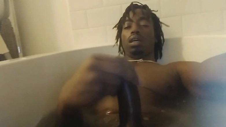Big Black Cocks Cumming: Nata4sex, in der badewanne legend, streichelt meinen schwanz