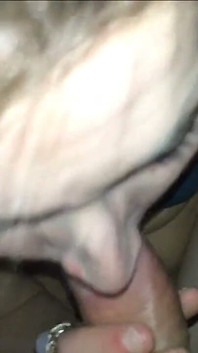 Blonde Rims Him, Takes Rough Deepthroat & Gets Her Pussy Pounded Before a Mouth Cumshot
