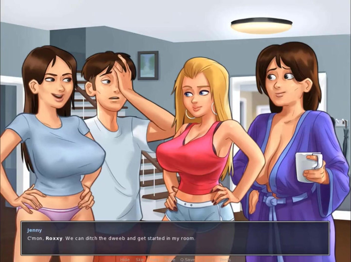 Cartoon Play: Summertime saga part 139 - líderes de torcida se divertem