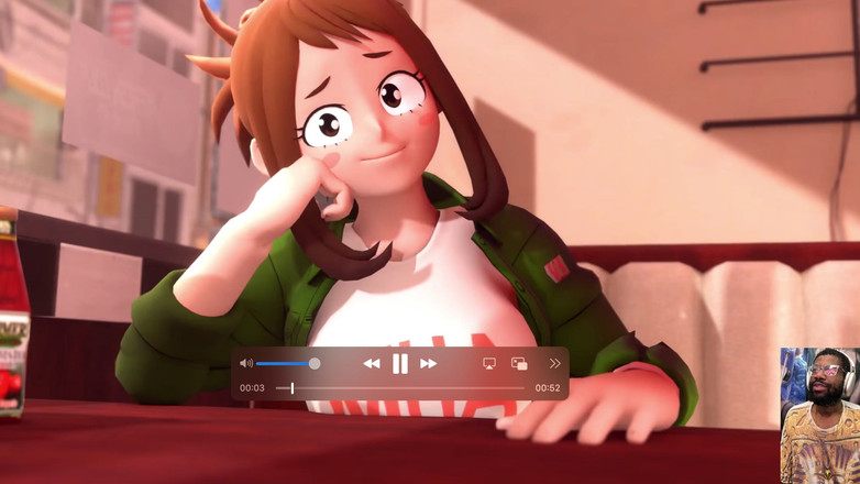 L6RD7BLU3 FUTA: My Hero Academia Futa Plays a Fun Cum Game, Hard...