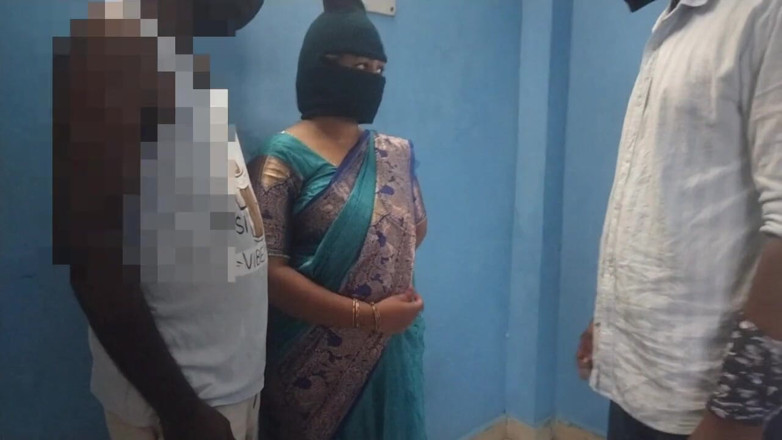 Tamil lesbian: My Wife Sex with My Boss. Hot Threesome
