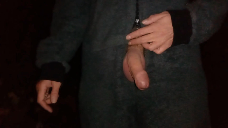 Rockardglans: Нічний час Onesie Wank на відкритому повітрі - рокард тато