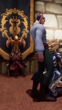 Taht odasında seks - warcraft porno parodi