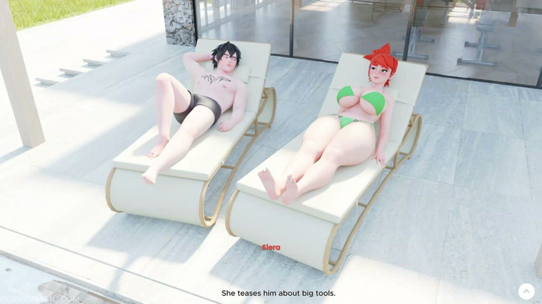 PORN GAME 4U: Romance junto a la piscina caliente con Siera - días en...